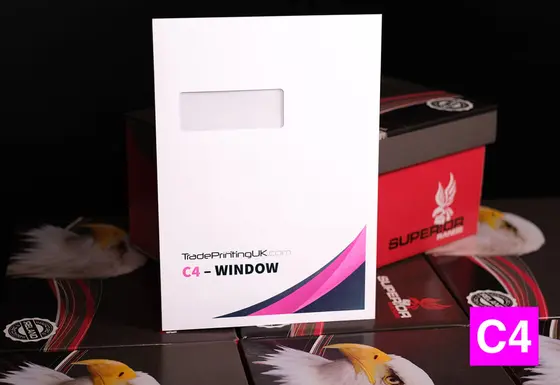 C4 WINDOW Envelopes Peel & Seal printed
