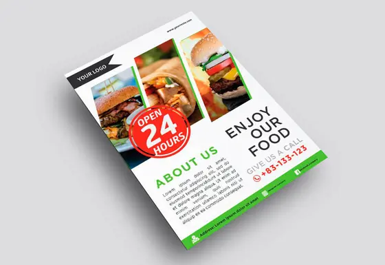 Flyers printed in full colour on 170gsm Silk by TradePrintingUK image 04