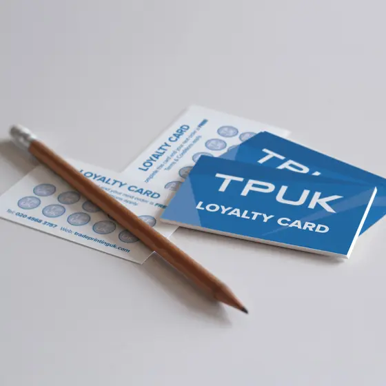 Custom Loyalty Cards printed by Trade Printing UK