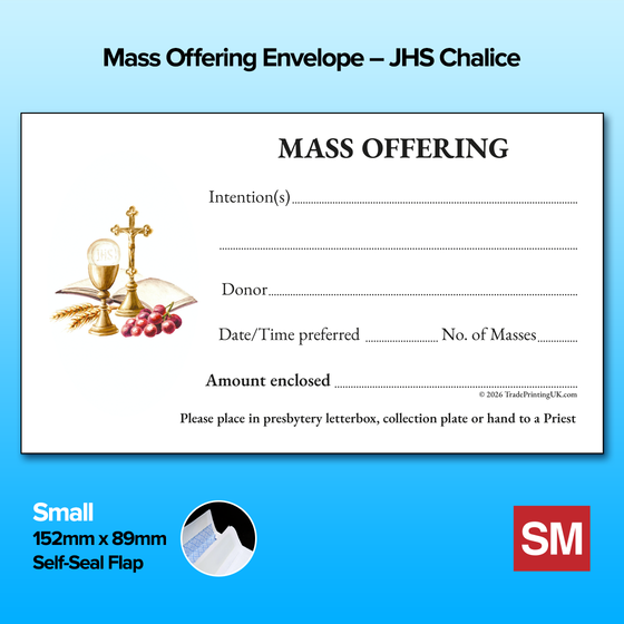 Mass Offering Envelopes - Small – JHS Chalice
