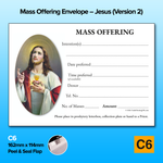 Mass Offering Envelopes - C6 – Jesus (Version 2)