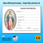 Mass Offering Envelopes - C6 – Virgin Mary (Version 2)