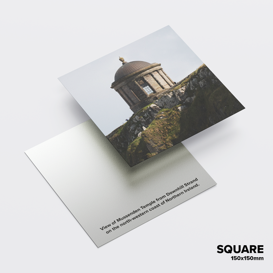 Custom Printed Postcards – SQUARE (105x105mm) – Printed Front & Reverse