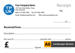 A6 RECEIPT template by TradePrintingUK for NCR print