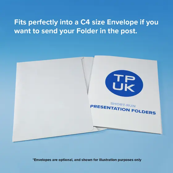Presentation Folders fit in a C4 Envelope