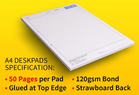 A4 Deskpads - Specification