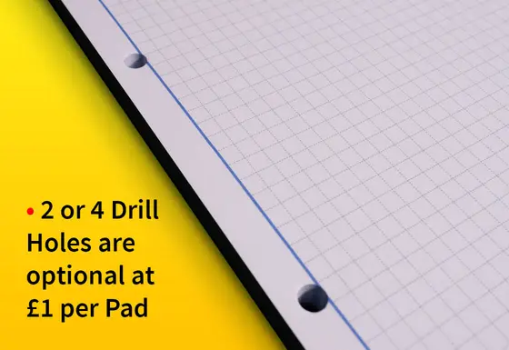 Notepads Drill Holes