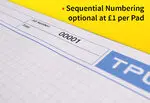 Notepads Sequential Numbering