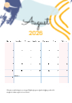 2026 A4 Editable Calender
