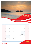 A3 Wall Calender ___ 2026 editable