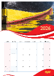 A3 Wall Calender ___ 2026 editable
