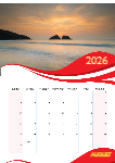 A3 Wall Calender ___ 2026 editable