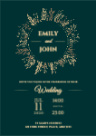 A6 1pp Wedding Invite - Elegant Autumn collection