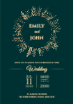 A5 1pp Wedding Invite - Elegant Autumn collection