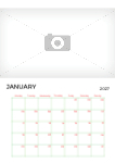 2027 A4 calendar - Fully editable