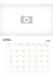 2027 A4 calendar - Fully editable