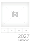 2027 A4 calendar - Fully editable