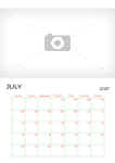 2027 A4 calendar - Fully editable
