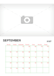 2027 A4 calendar - Fully editable