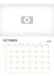 2027 A4 calendar - Fully editable