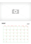 2027 A4 calendar - Fully editable