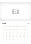 2027 A4 calendar - Fully editable