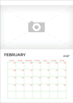 2027 A4 calendar - Fully editable