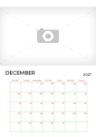 2027 A4 calendar - Fully editable