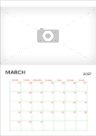 2027 A4 calendar - Fully editable