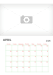 2026 A4 calendar - Fully editable v2