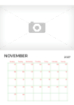 2027 A4 calendar - Fully editable
