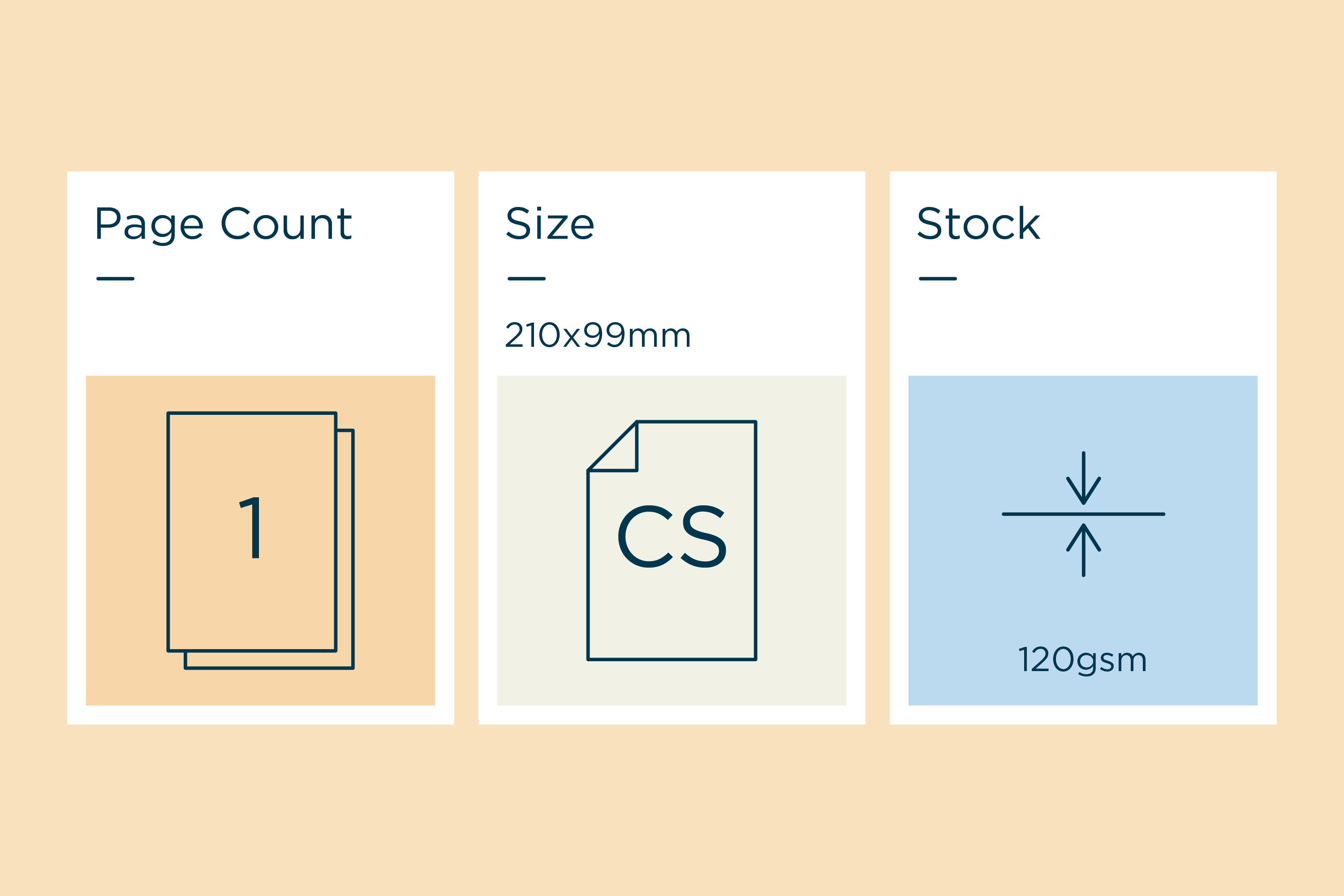 DL Compliment Slips 120gsm