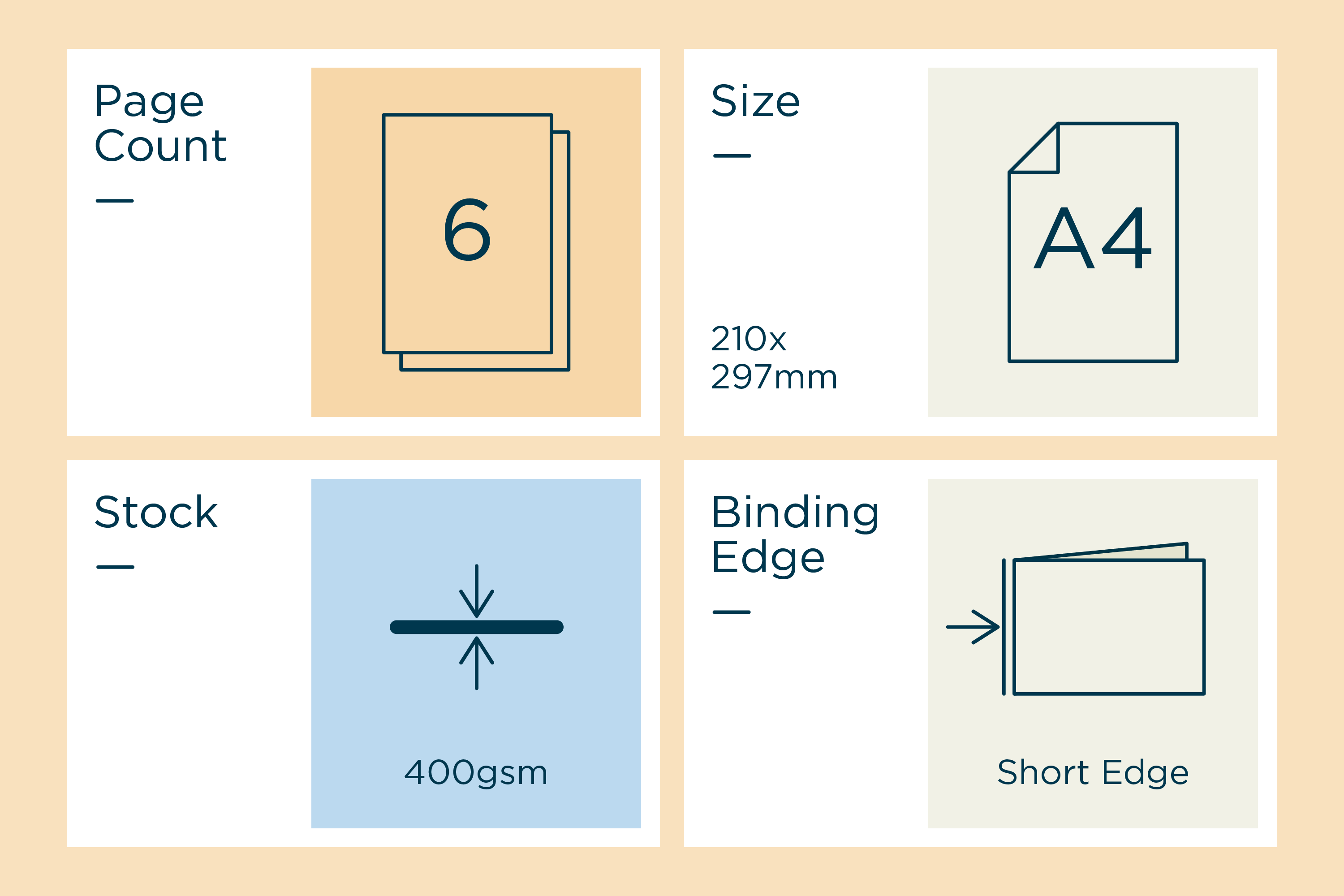 A4 6 Page 400gsm