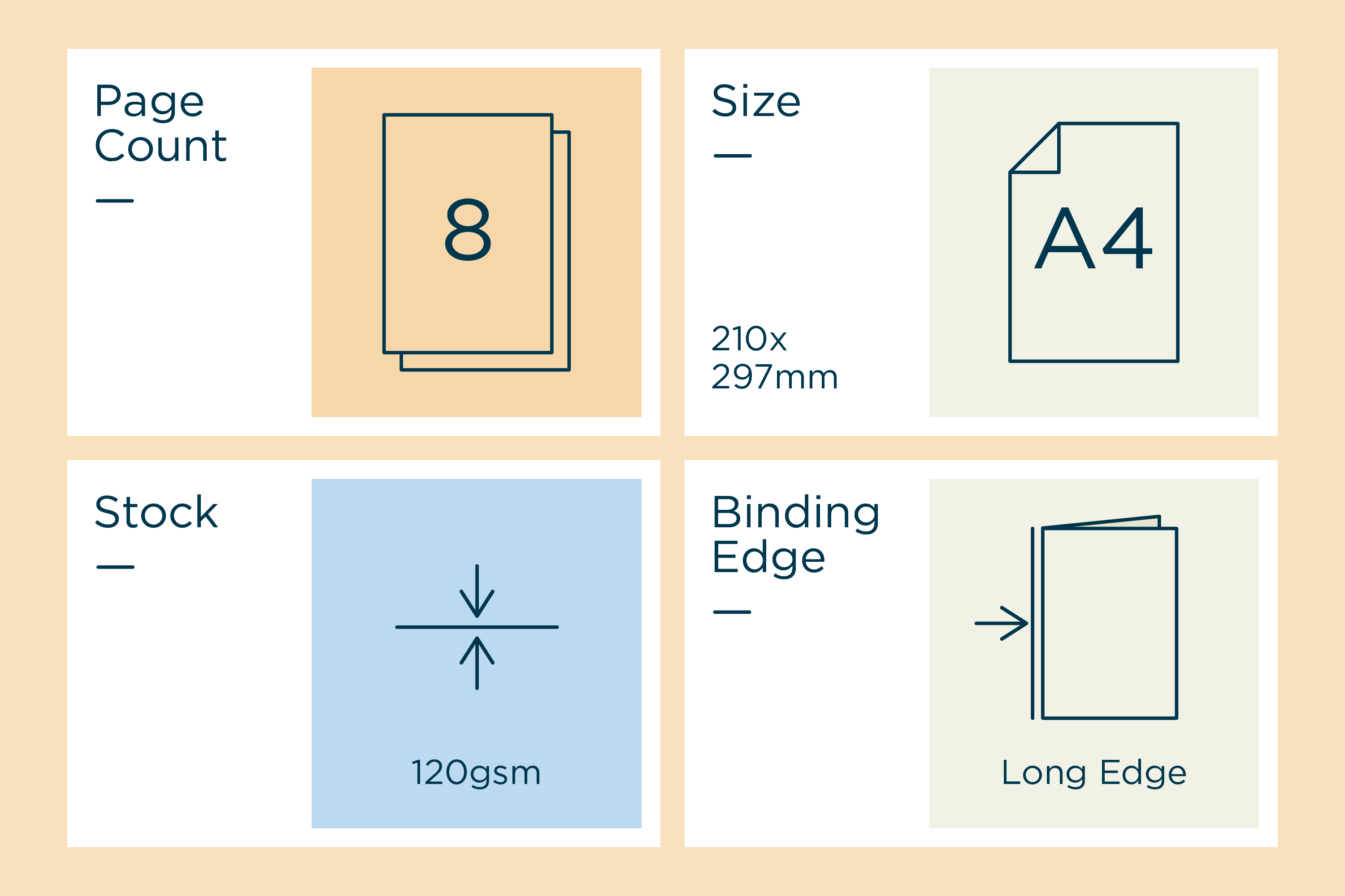 A4 8 Page 120gsm