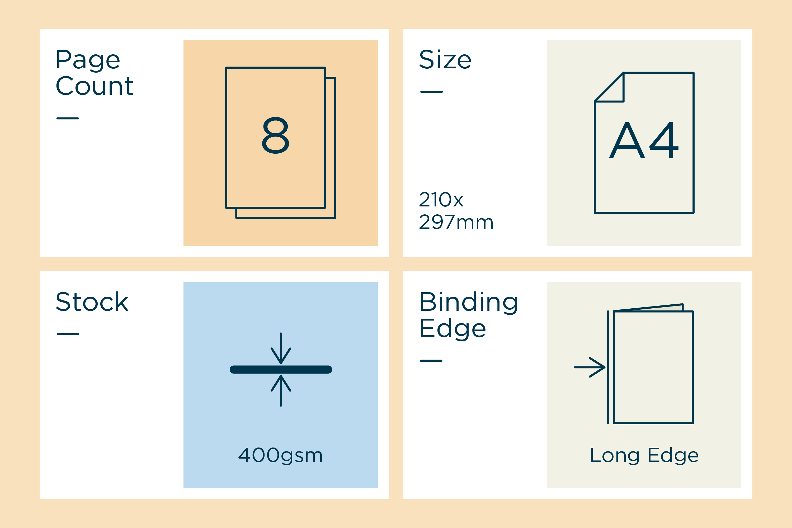 A4 8 Page 400gsm